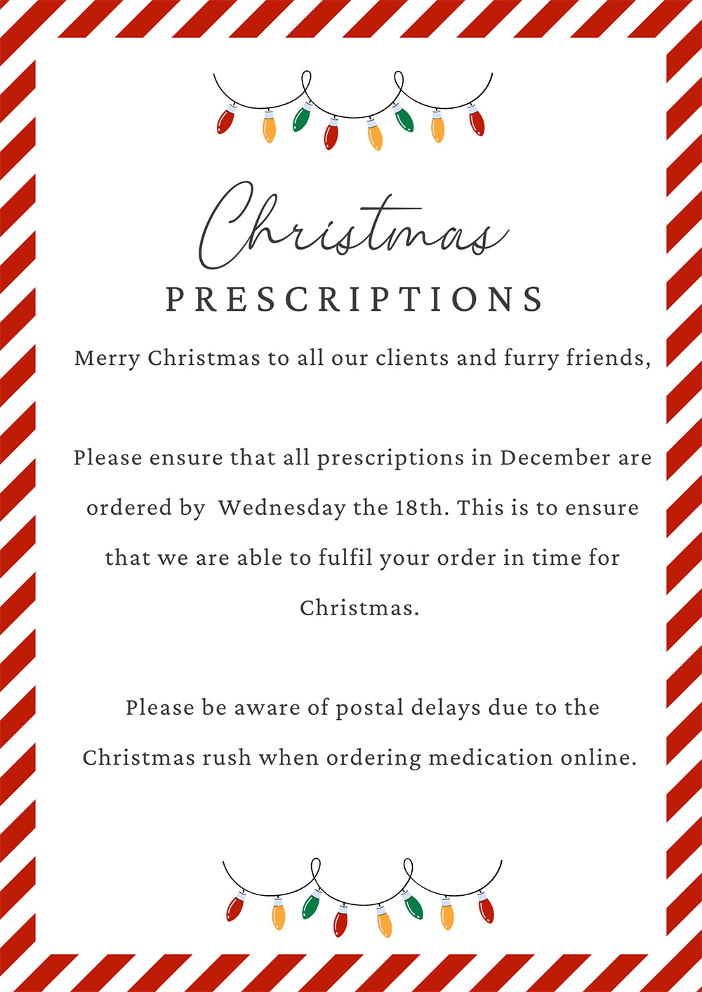 Christmas Prescriptions